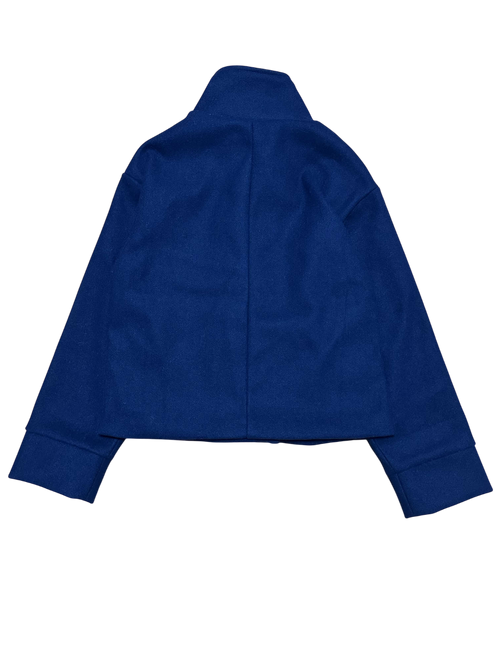 Kurzer Mantel Mit Hohem Kragen